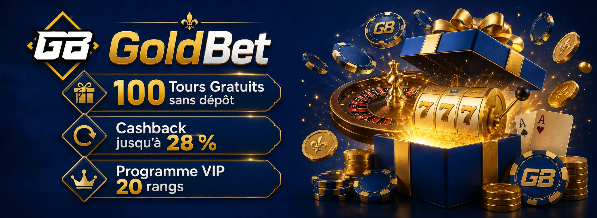 100 FS — Tours gratuits sans dépôt, GoldBet